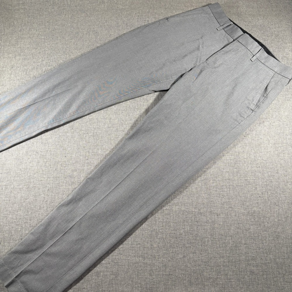 Bonobos Friday Pants Mens 30x32 Grey Textured Flat Front Chinos Stretch